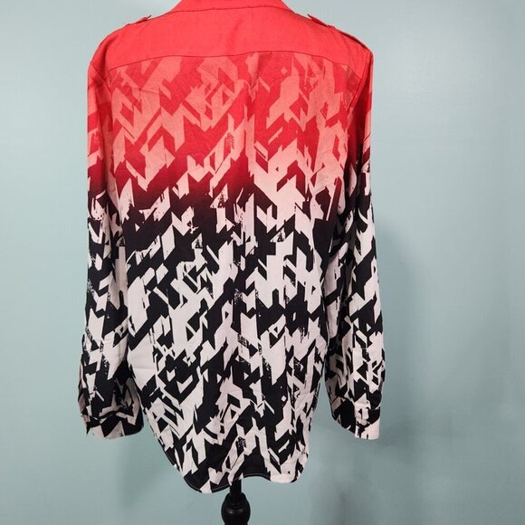 Womens Calvin Klein Geometric, Ombre style, blouse XL
Lot I - Picture 2 of 7